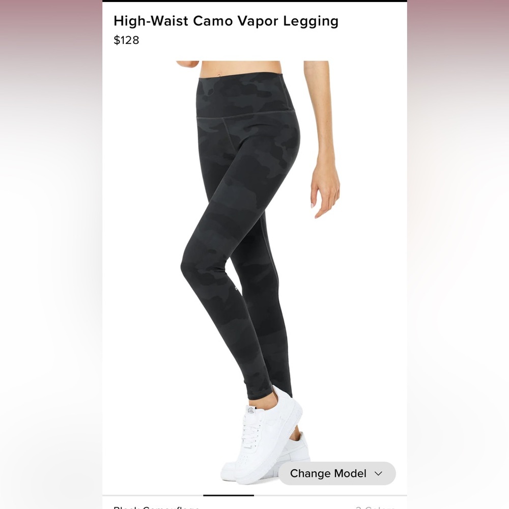 ALO high waist camo vapor leggings